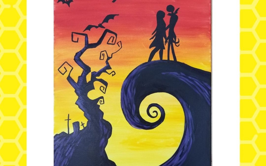 Spooky Silhouette Painting